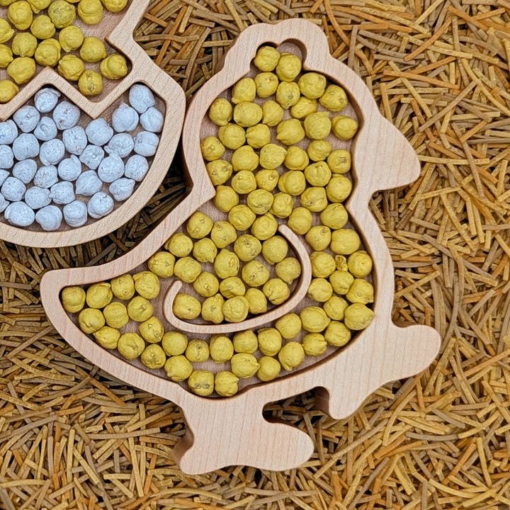 Mini Chick Sensory Play Tray for wholesale by Carved Together Co
