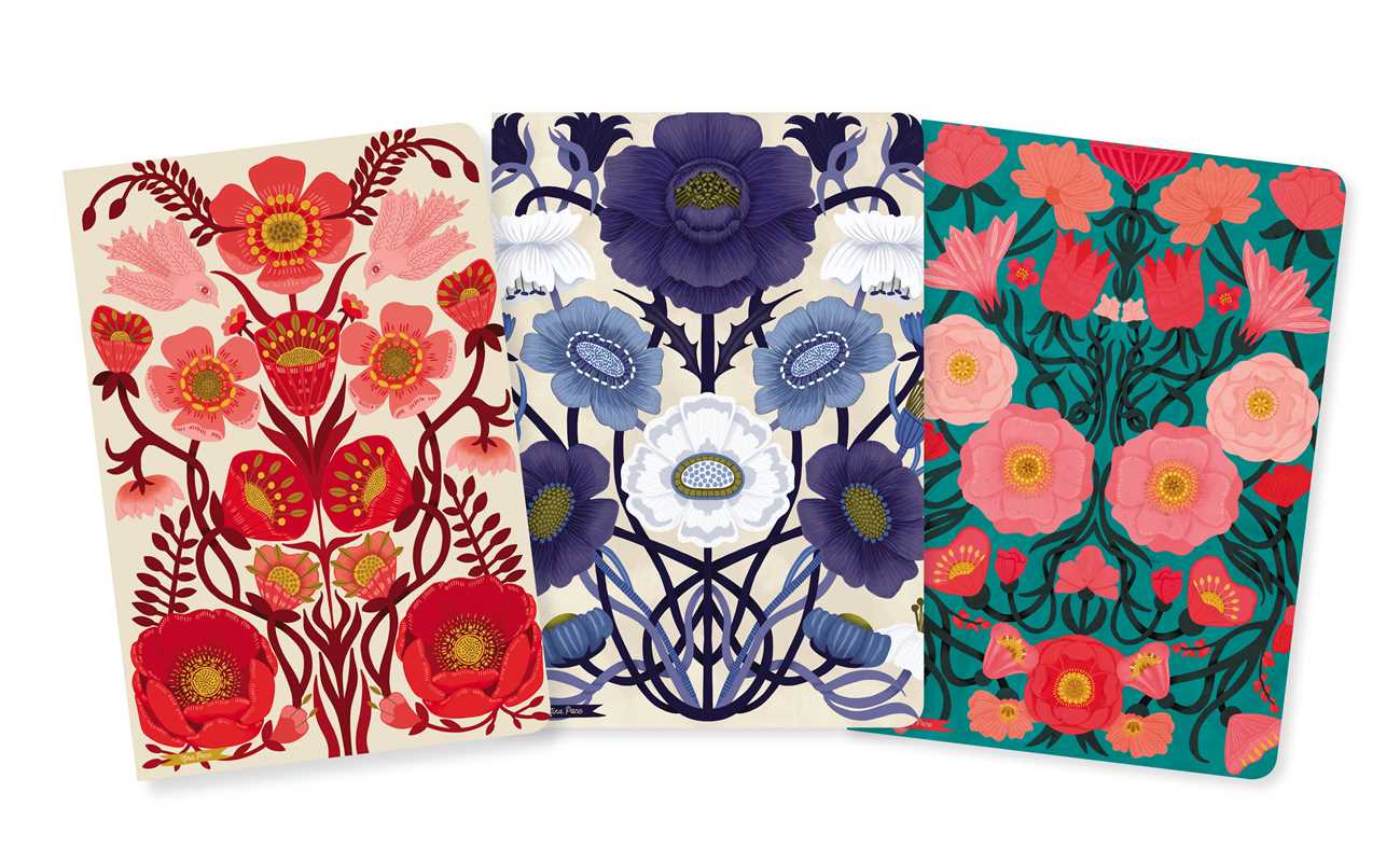 Simon & Schuster - Wholesale Notebook - Nina Pace Set of 3 Midi Notebooks by1