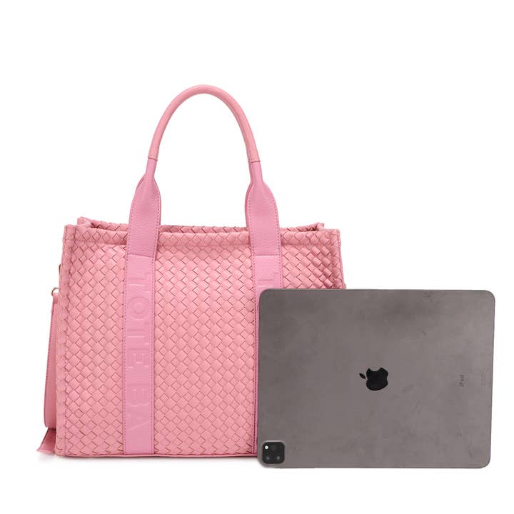 KAYLA+AVA - Wholesale Tote Bag - Women's - FLAMENCO WOVEN TOTE BAG WITH WALLET10