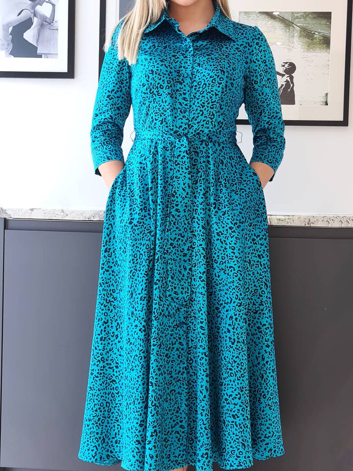 Abito midi Marsden a stampa per la vendita all'ingrosso da parte di Mellaris