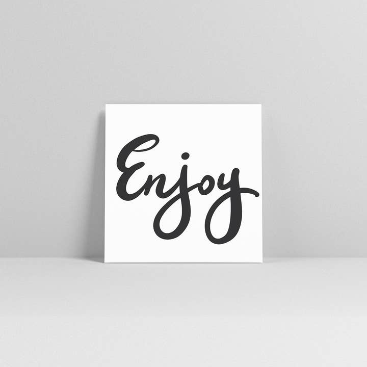 Fünf vor Zehn - Wholesale Stationery/Notecard Set - little note “enjoy”4