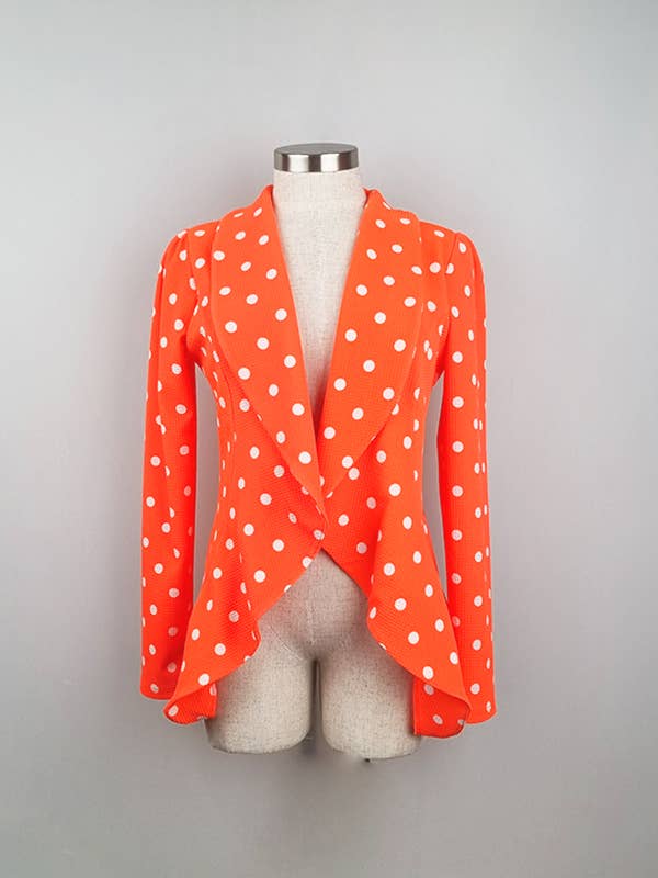 BLAZERS OUVERTS À POIS pour la vente par Pink Irene Wholesale