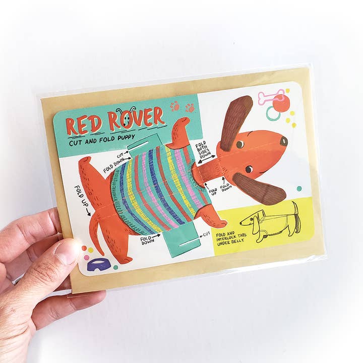 Mirka Hokkanen - Wholesale Christmas Card - Cut-n-Fold Card - Holiday Dog - Naughty or Nice5