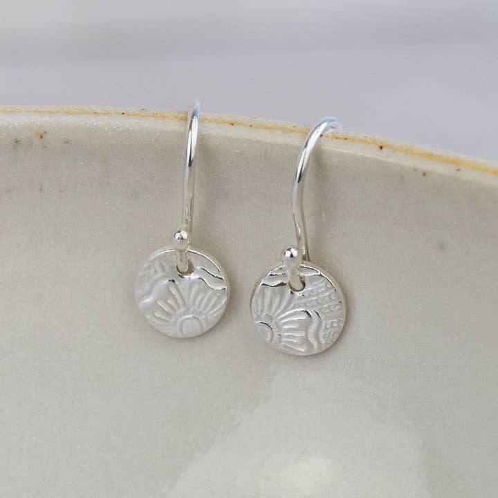 Lucy Kemp Jewellery – wholesale Hoop earrings – Sterling Silver Mini Textured Earrings6