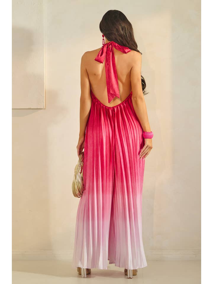 The Sang – wholesale Jumpsuit - Dam – OMBRE HALTER VECKAD JUMPSUIT