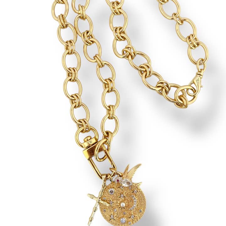Shiver + Duke - Wholesale Link & Chain Necklace - Interlocking Chain Necklace