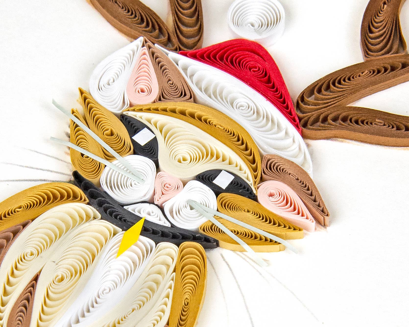 Quilling Card - Wholesale Christmas Card - Holiday Cat1