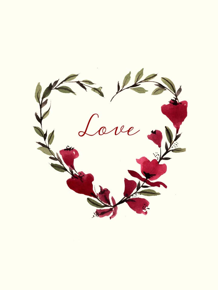 Love - Greetings Card for wholesale by Maria Zvaric Illustration