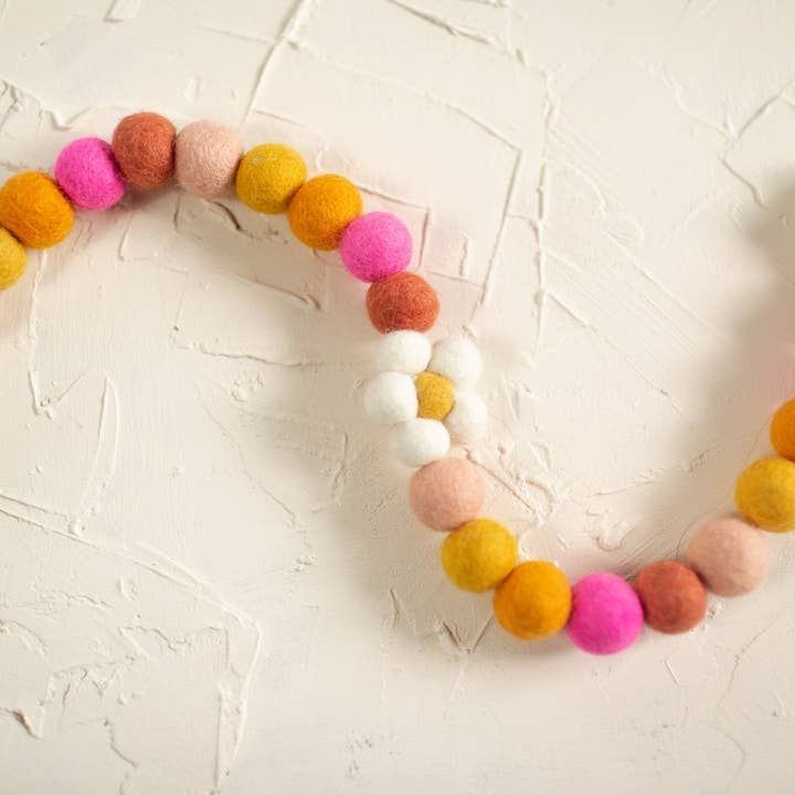 Joy Felts - Vendita all'ingrosso Bandierine/Ghirlande - Ghirlanda primaverile a catena con margherite2