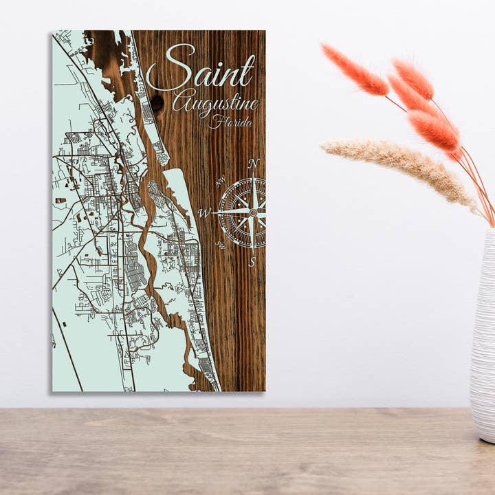 Florida: Saint Augustine Street Mostrar mapa para venta al por mayor de Fire & Pine