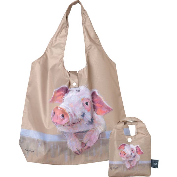 Sac shopping : PIG RUFFY marron clair pour la vente par Carsim Trading Inc.