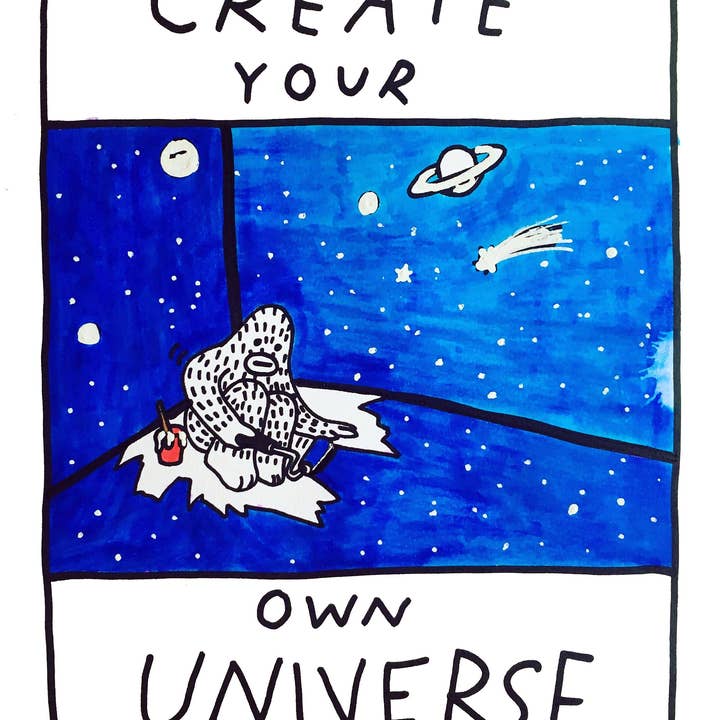 Create Your Own Universe - Signed Art Print for wholesale by Frank Ape