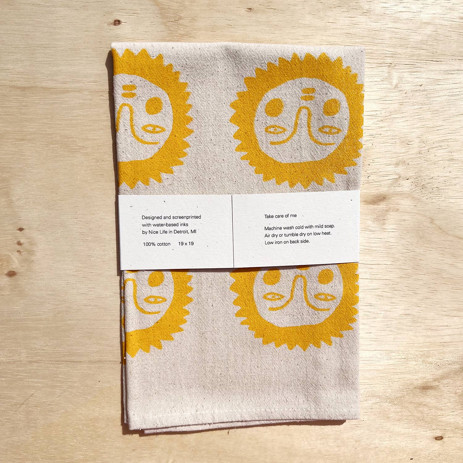 Nice life – Engroshandel Viskestykke – Nice life soltekøkkenhåndklæde i 100% bomuld4