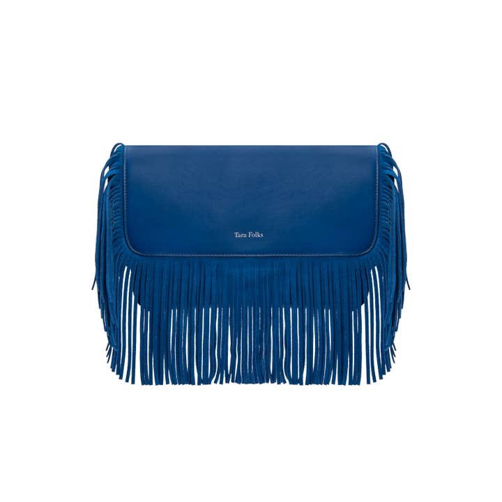 Bonnie Cobalt Blue Læder Crossbody for engroshandel hos Tara Folks