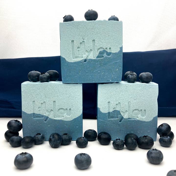 Lilly Lou Soap Co. - Wholesale Bar Soap - Vermont Blueberry Soap Bar | Goat Milk Soap | Natural Soap2