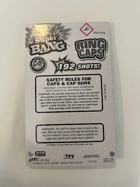 GonherCapGuns.com - Wholesale Classic Toy - Kids - #936 8-shot Action Ring Caps 192 Single Shots 2