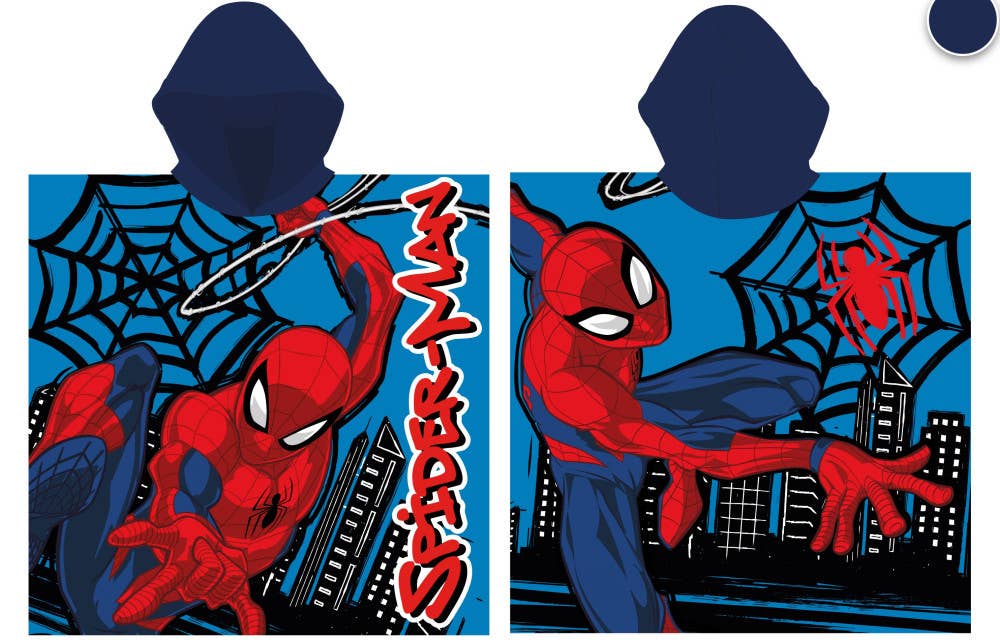 Evidence - Vente Jeu gonflable - Poncho à séchage rapide Spiderman - 55 x 110 cm0