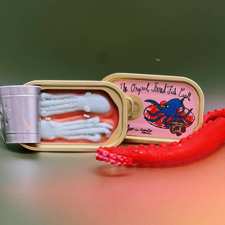 Tinned Candle - Wholesale Novelty Candle - Tinned Fish Candle - Pulpo in Tomato Sauce4