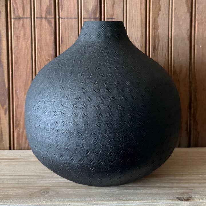 Made Market Co. - Vendita all'ingrosso Vasi - Vaso strutturato grande rotondo0