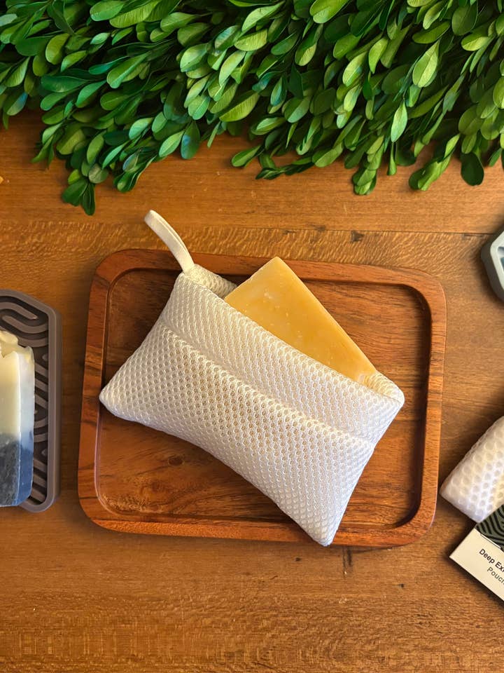 Tvålpåse - påse för fast tvål, tvålpåse Djup Exfoliator för wholesale av Soap Envelope