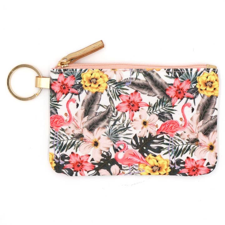 MiMi Wholesale - Wholesale Lanyard - Women's - Tropical Flamingo Lanyard ID Wallet2