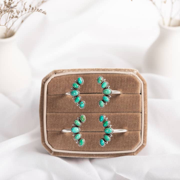 Moxie Maine - Wholesale Cuff Bracelet - 307: Turquoise Open Cuff Bracelet 9250