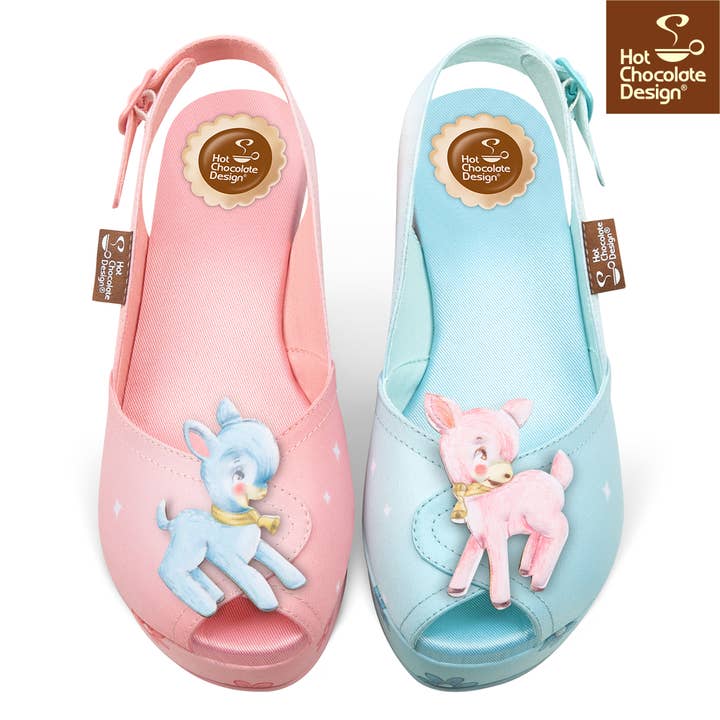 Popping Candy - Wholesale Wedges – Women’s - Hot Chocolate Design - Deer Sandal2