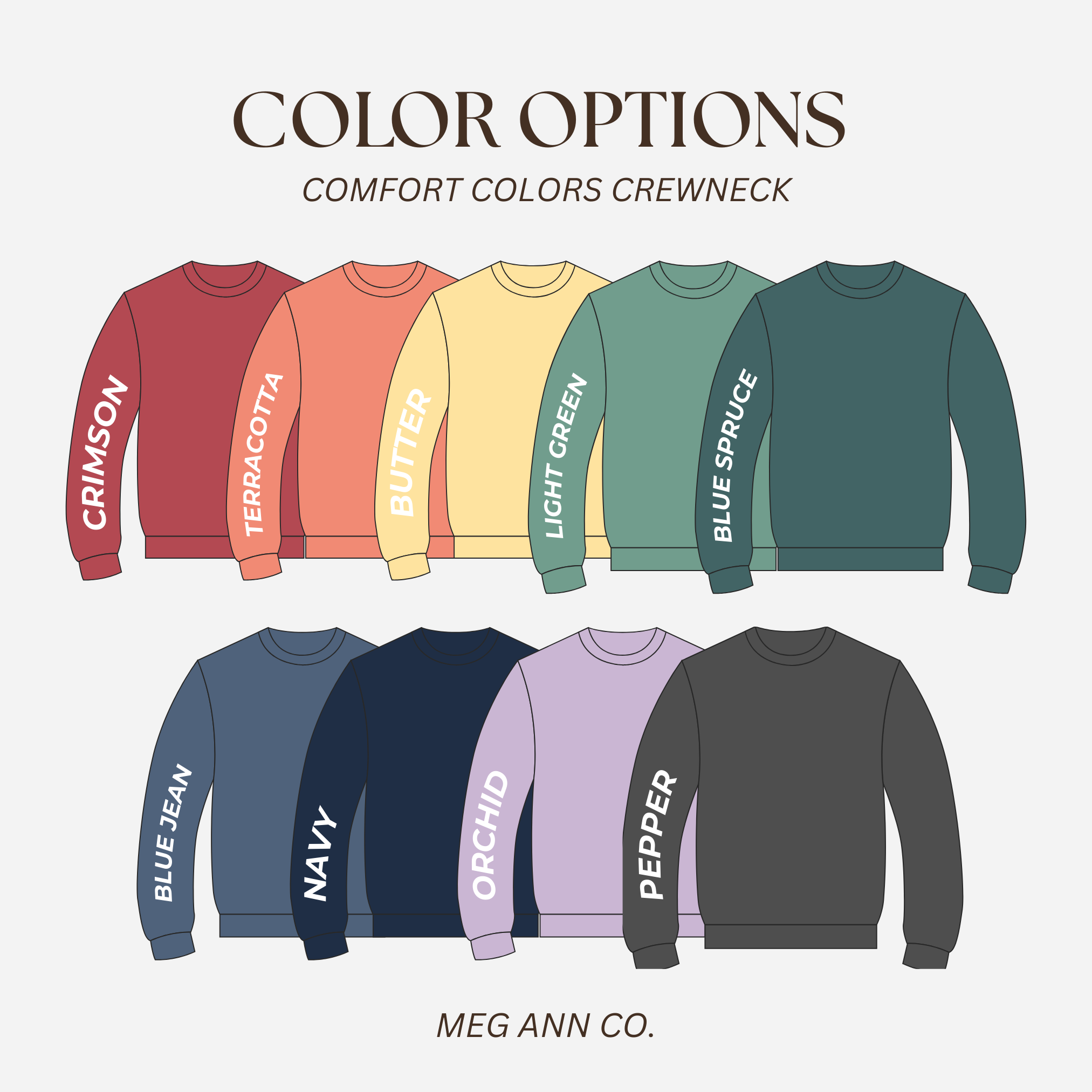 Meg Ann Co. - Wholesale Graphic Sweatshirt - Unisex - Physical Therapy Doodles Crewneck3