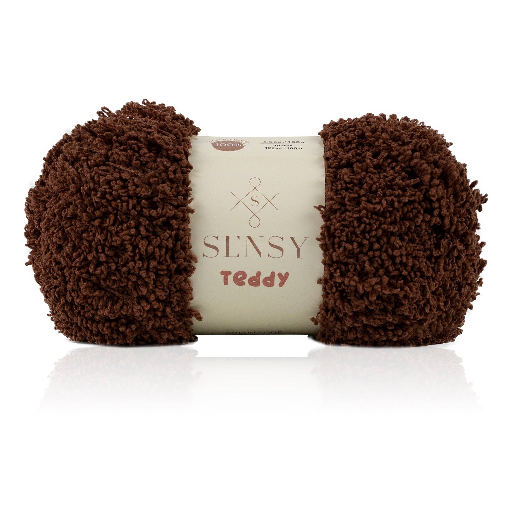 Sensy – Fio por atacado – Fio Teddy Sensy, 3,5 oz, 109 jardas, calibre 5 volumoso4