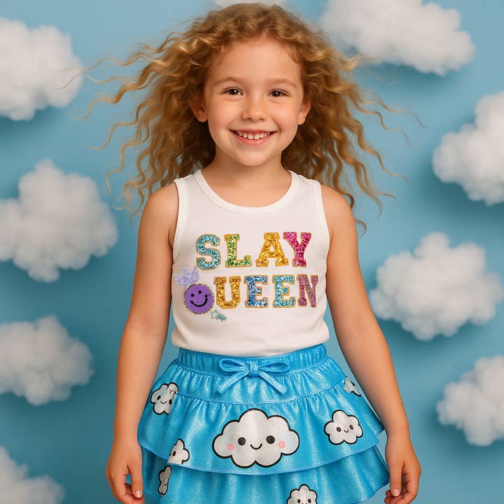 DreamCloud Ruffle Skort for wholesale by Rebelde Planet