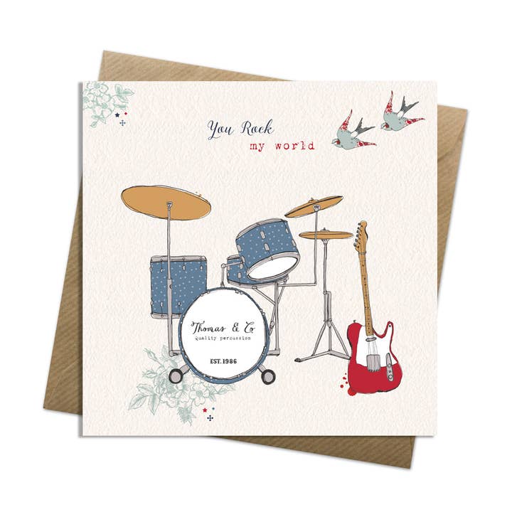 You Rock my World Card for wholesale by Ashley Thomas