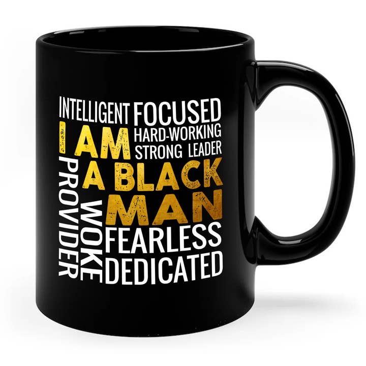 Black Man Motivational Mug, Inspirational Quote, Dad Gift for wholesale by byMerryWorks