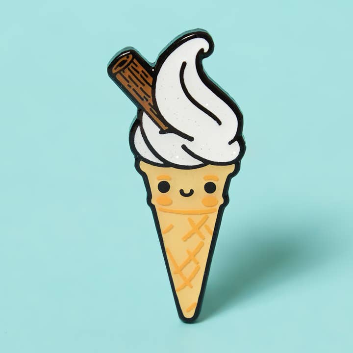 Ice Cream Cone - Enamel Pin Badge for wholesale by Higglebees