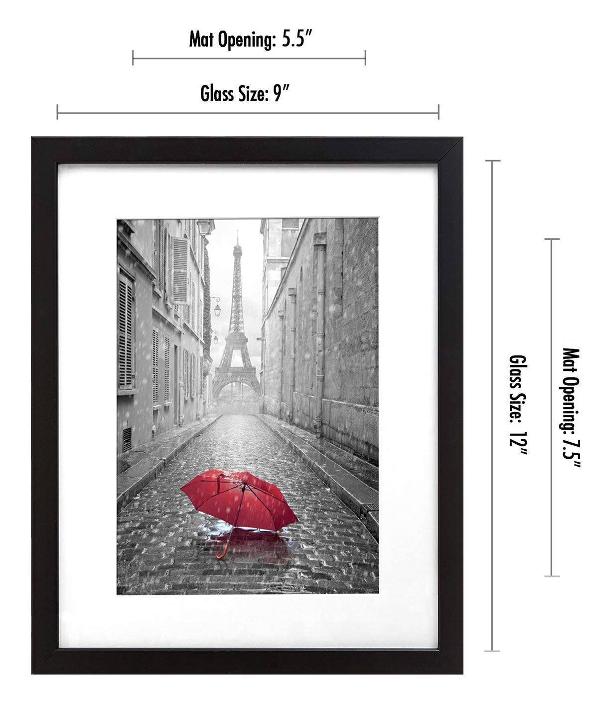 Americanflat - Wholesale Picture Frame - Americanflat Picture Frame with Mat Standard Molding85