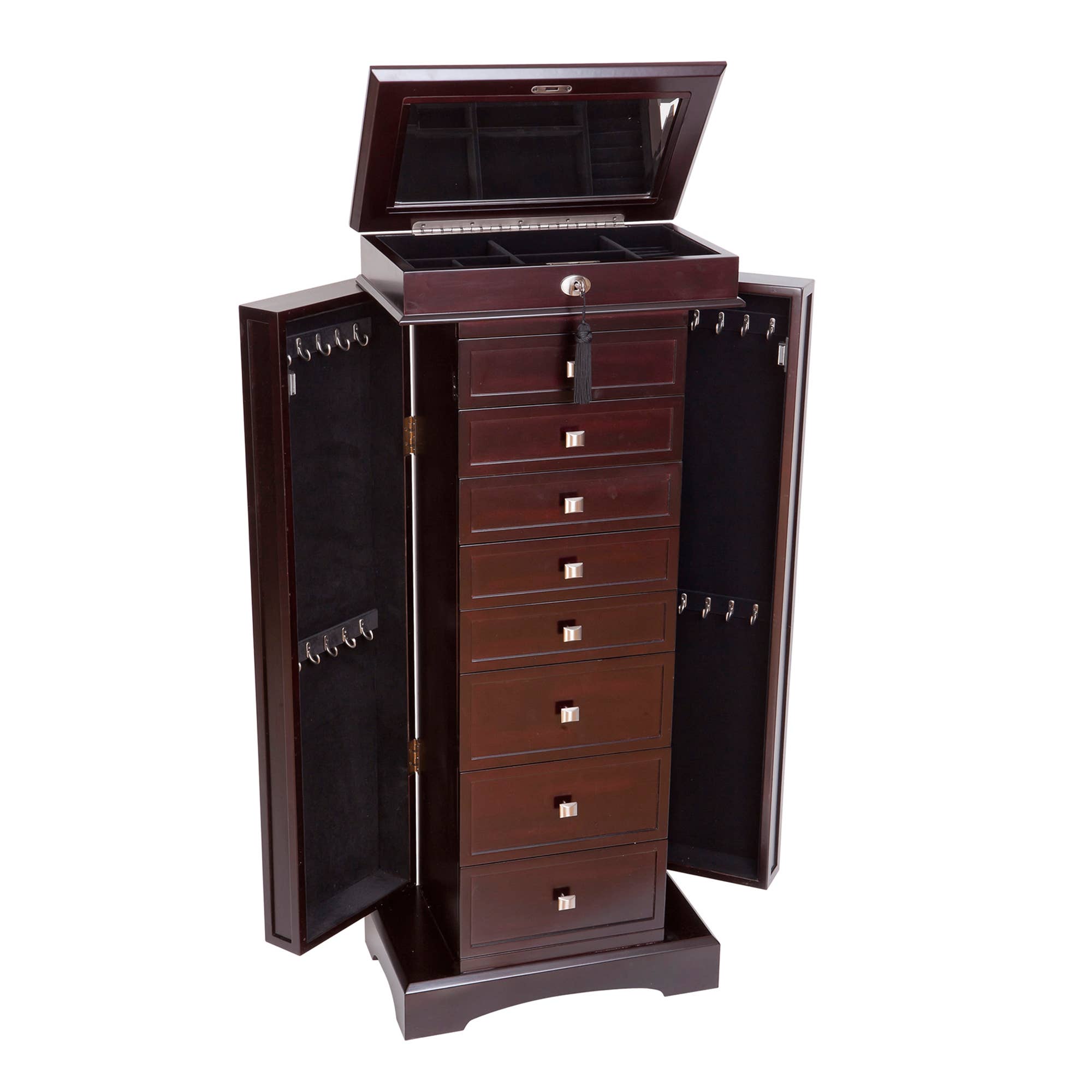 Mele and Co - Wholesale Jewelry Box/Organizer - Mele and Co Olympia Wooden Jewelry Armoire2