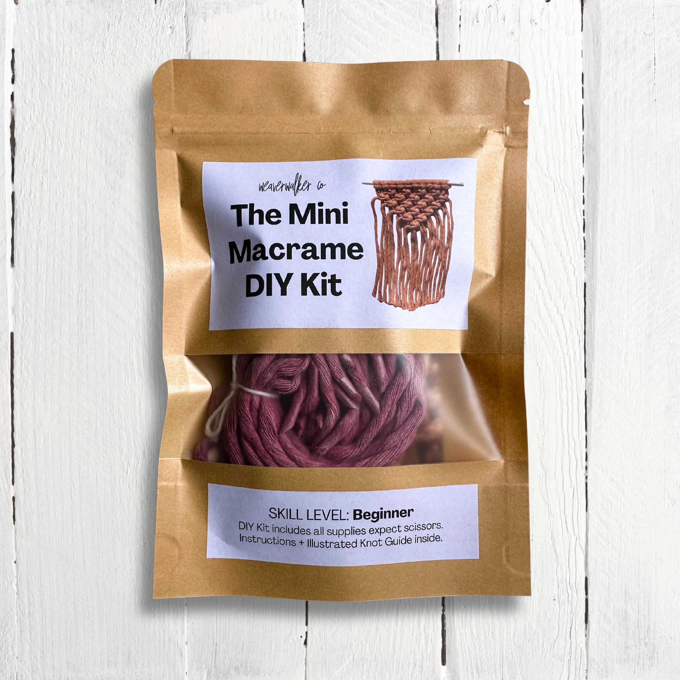 weaverwalker co - Wholesale DIY Craft Kit - Mini Macrame DIY kit | kid + beginner friendly8