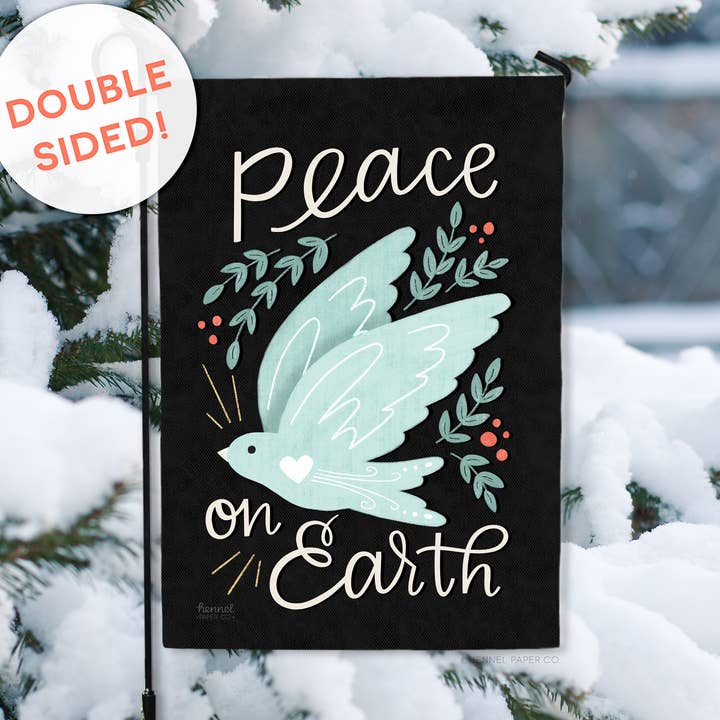 Garden Flag - Peace on Earth for wholesale by Hennel Paper Co.
