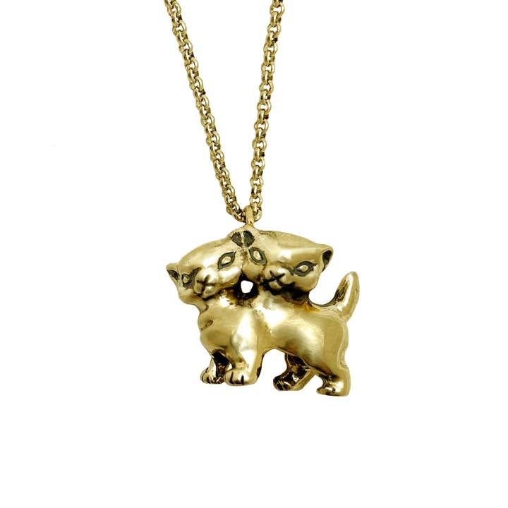 Anomaly Jewelry - Wholesale Pendant/Charm Necklace - Two Headed Cat Necklace6