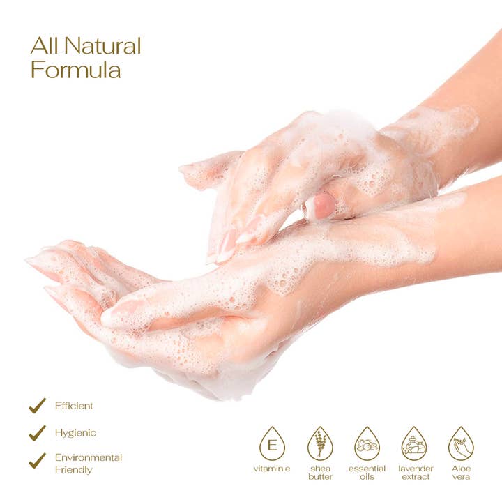 Lovery – wholesale Hand soap/wash – Vanilla Coconut Hand Foaming Soap - 3pc Moisturizing Wash