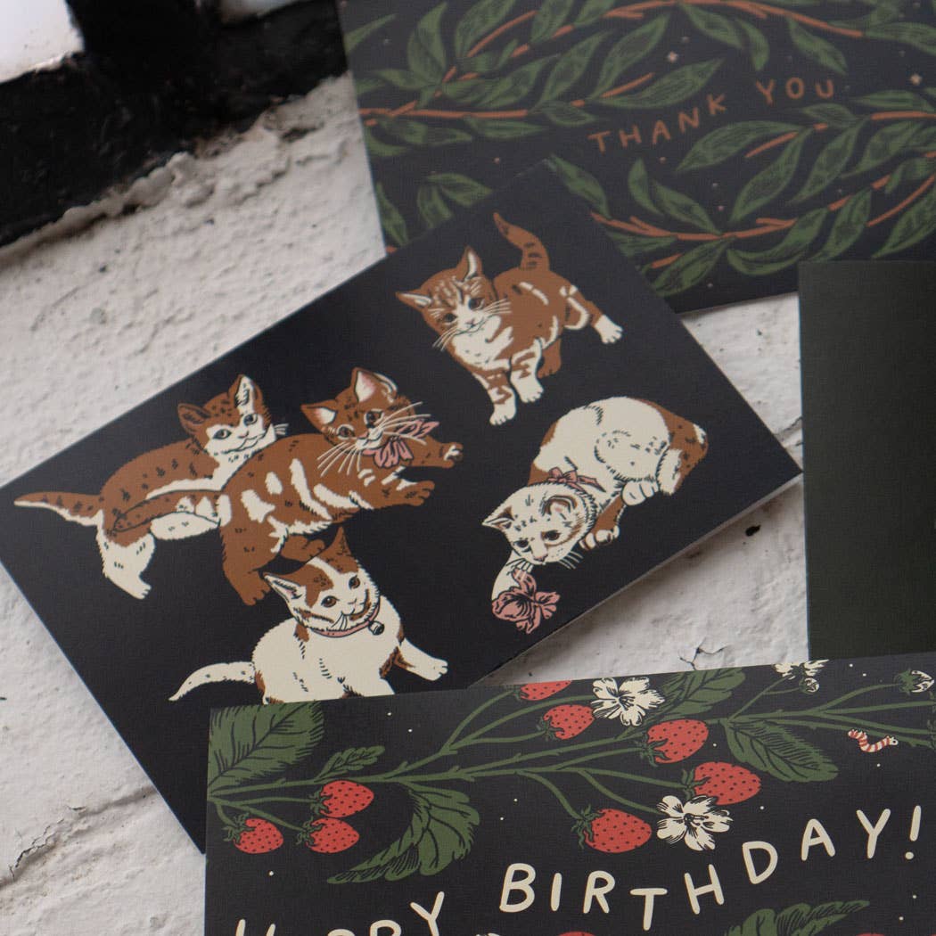 Stay Home Club - Wholesale Gewone wenskaart - Kittens - Kattenkaart1