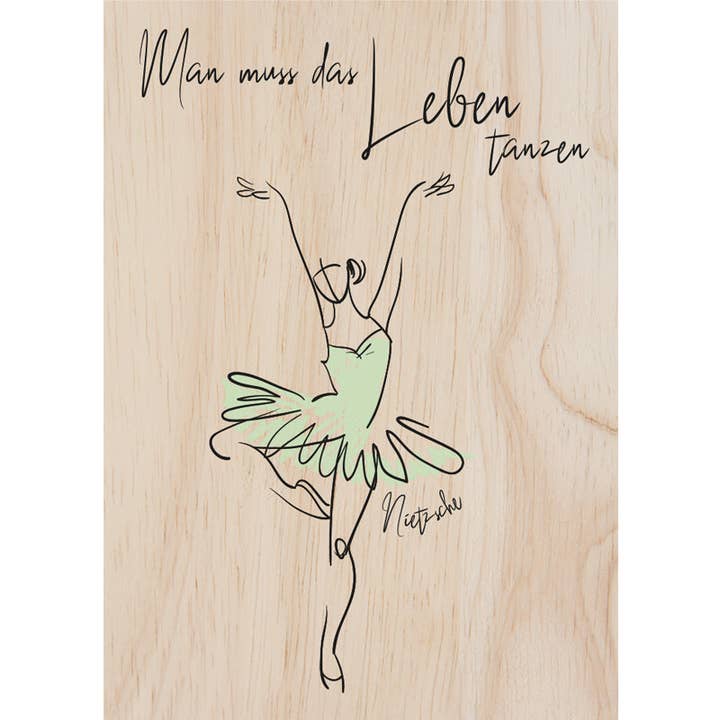 Tinycardz - Dancing Life for wholesale by Woodcardz