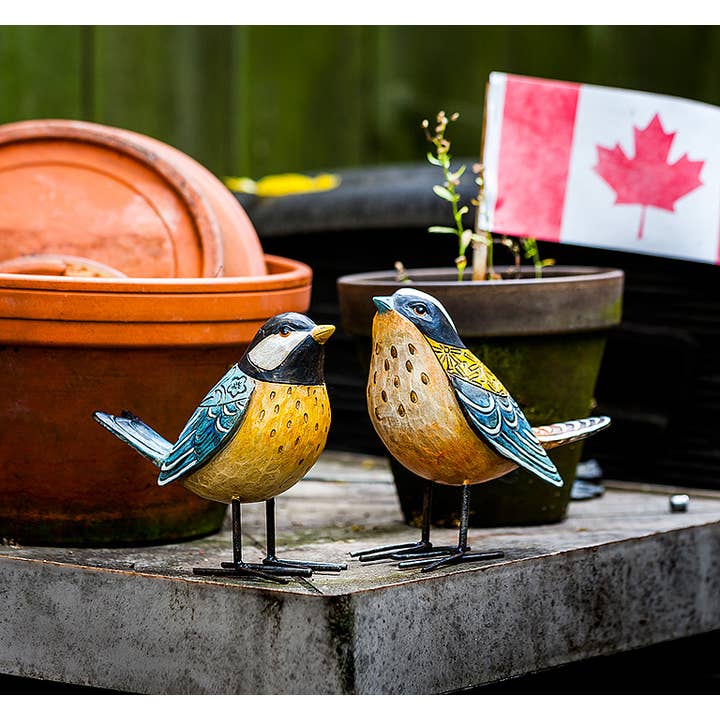 Abbott - Wholesale Sculpture - Small Folk Style Bird Sculptures - 2 Assorted