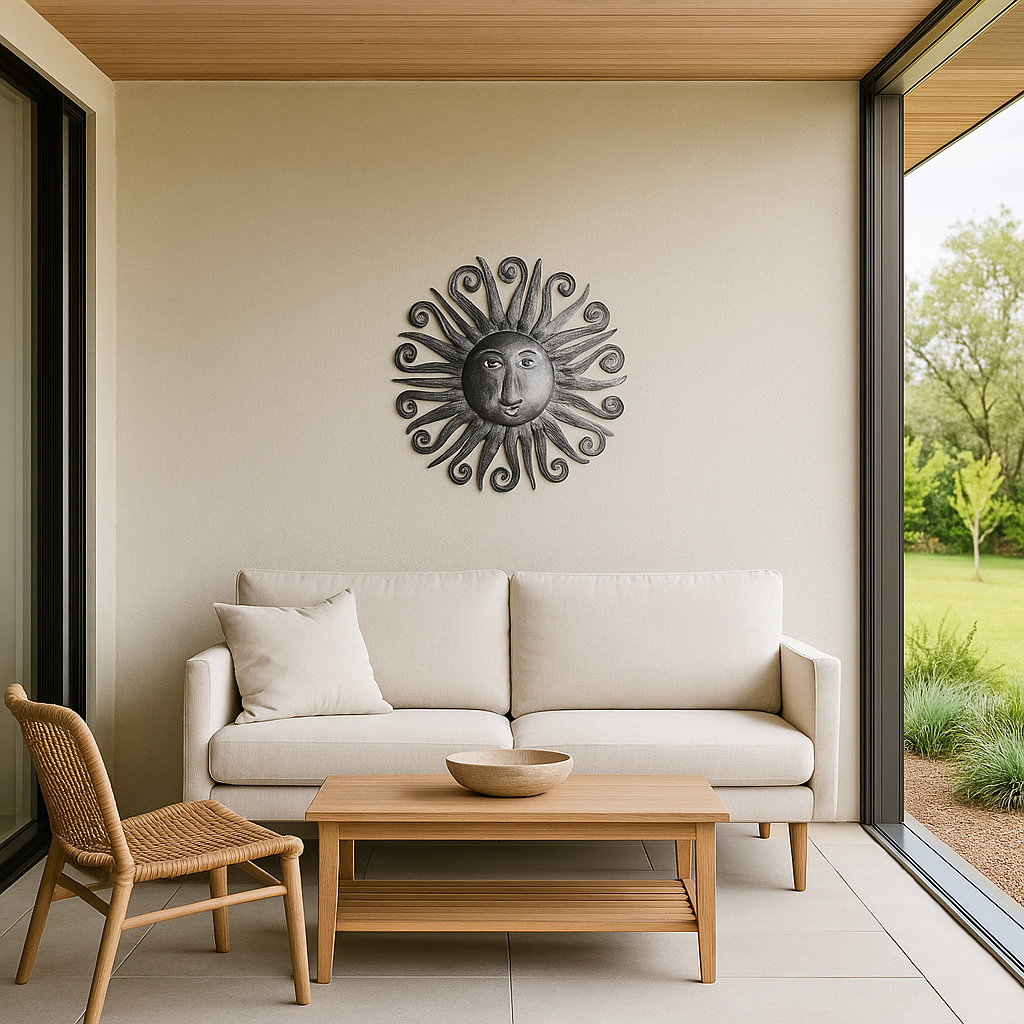 Beyond Borders – Großhandel 3D-Wandkunst – Wanddeko aus Metall mit Sonnenmotiv Glorious Sunshine2