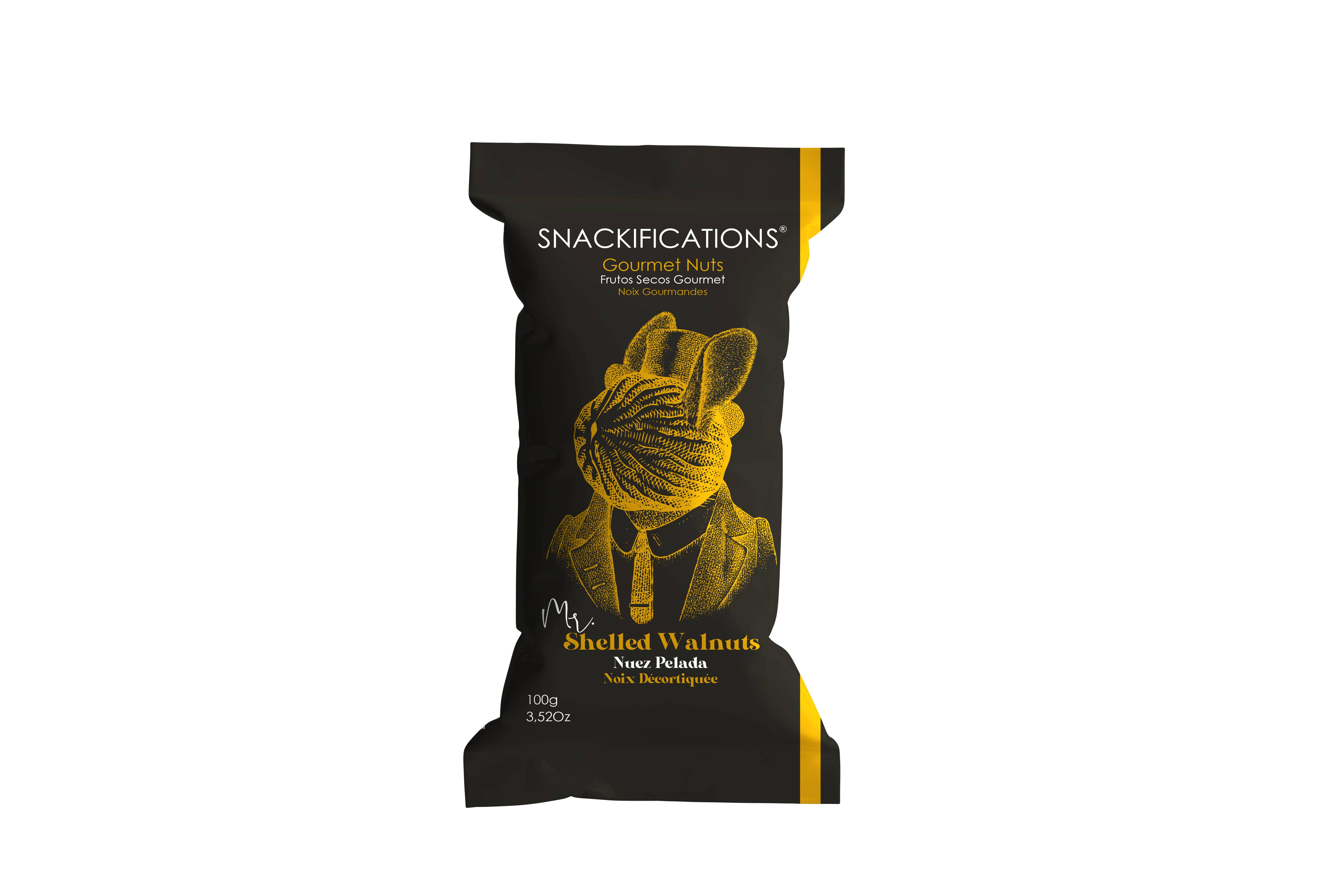 Snackifications - Wholesale Nuts - Shelled Walnut 100g bag