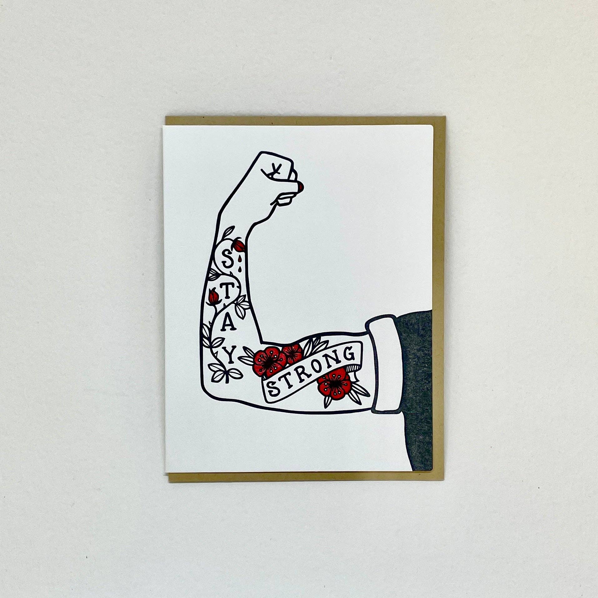 Big Wheel Press – wholesale Encouragement card – Stay Strong0