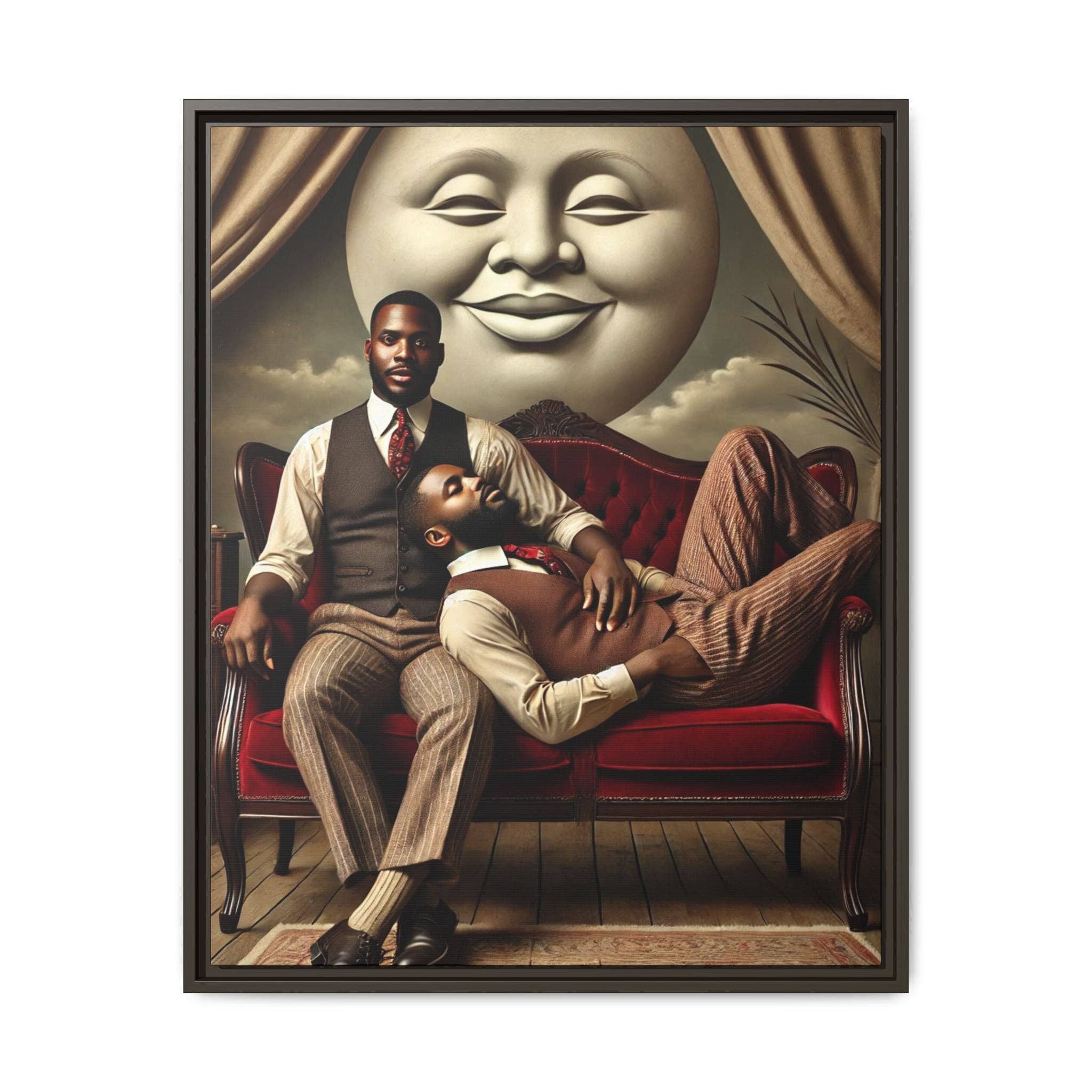 Walt & Pete - Wholesale Art Print - Missing Art Studies - Man In The Moon 0067