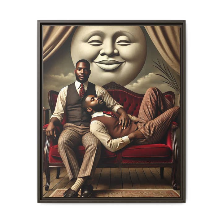 Walt & Pete - Wholesale Art Print - Missing Art Studies - Man In The Moon 0067