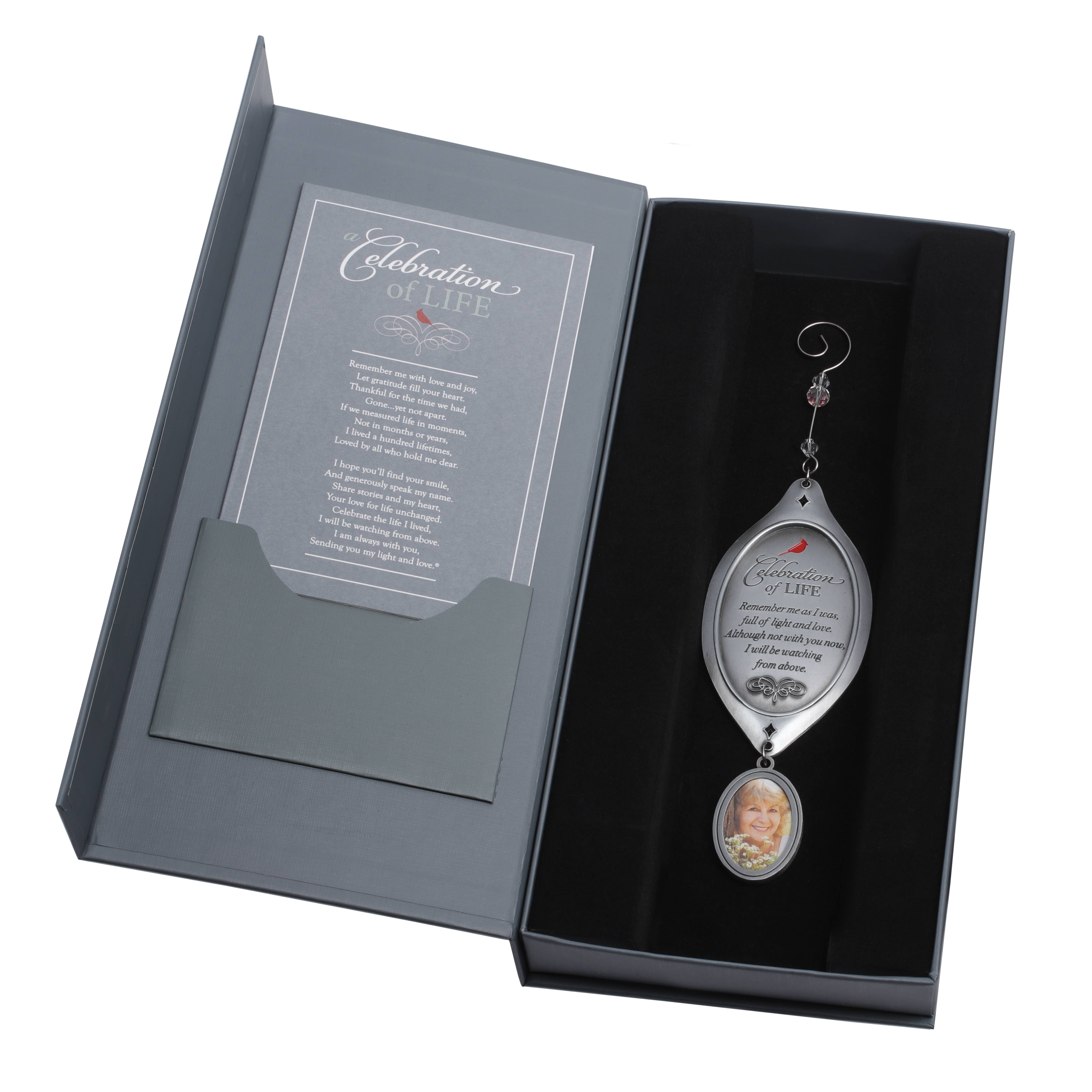 The Grandparent Gift Co. Inc. - Wholesale Ornament - Celebration Of Life Memorial Photo Ornament Gift Boxed 63626