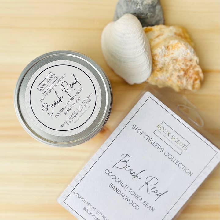 Book Scents Candles - Wholesale Jar/Filled Candle - Beach Read | Book Scented Candle for Book Lovers1