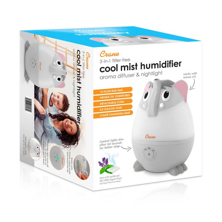 Crane Baby - Wholesale Air Humidifier - Adorable - Mini Elephant - Cool Mist Humidifier5
